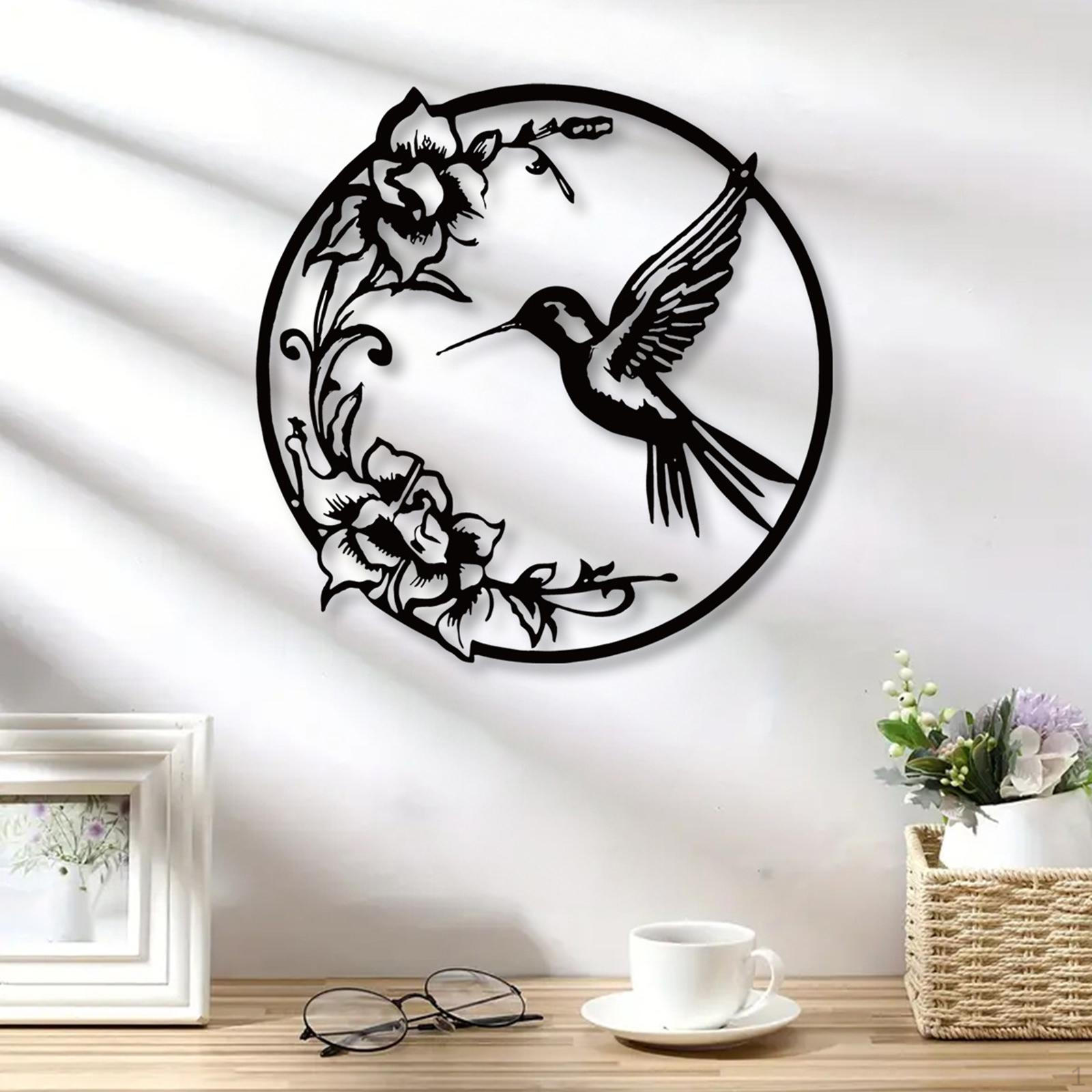 Настенный декор, металлические художественные подвесные украшения, художественные черные скульптуры, силуэт для двора